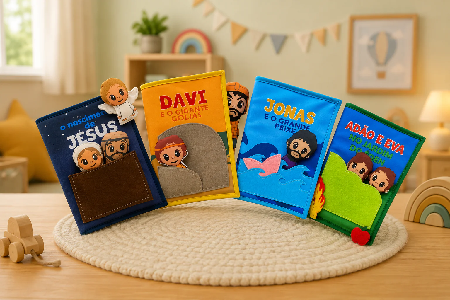 coleção de livros bíblicos infantis interativos Zigzag Friends