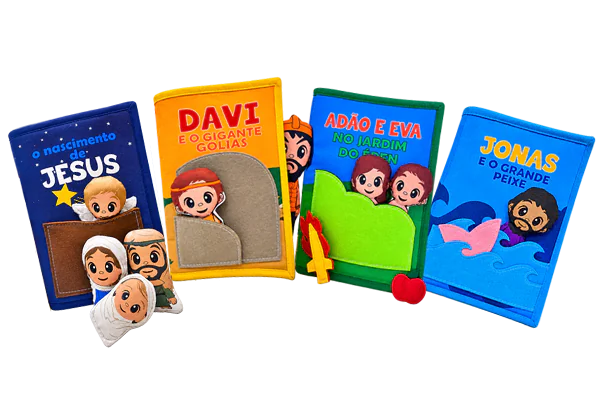 coleção de livros bíblicos infantis interativos Zigzag Friends